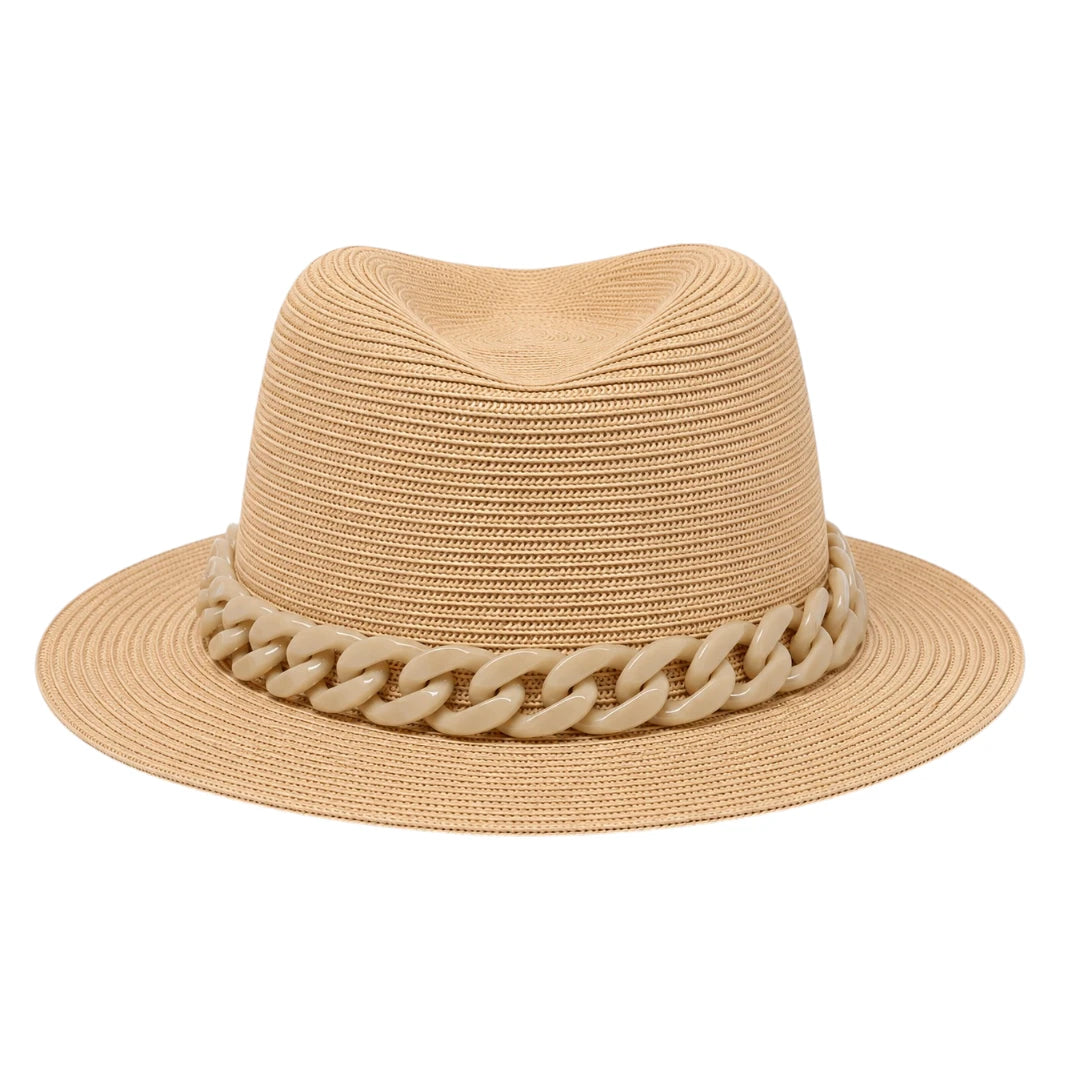 Mr.Gilbert Hats Beige Wide Brim Sun Hat